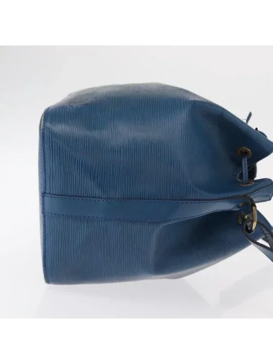 Authentic LOUIS VUITTON Epi Petit Noe Shoulder Bag Blue M44105 LV - Picture 10 of 16